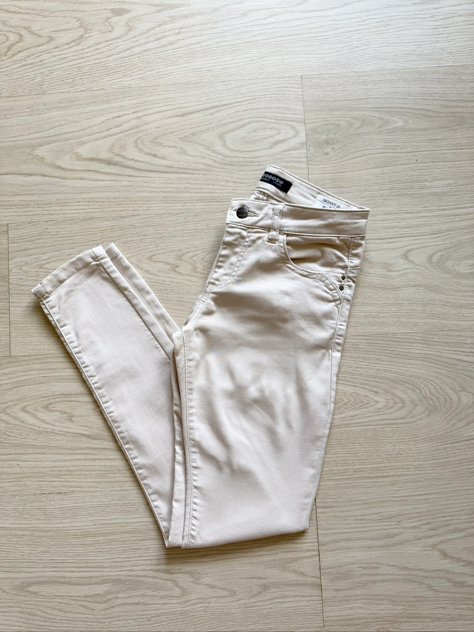 Calça slim skinny bege Bonobo tamanho 34 XS – photo 2